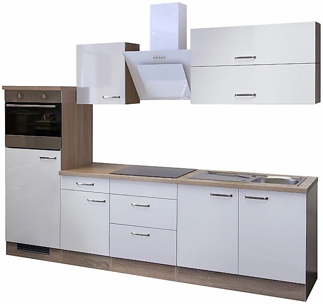 Flex-Well Küchenzeile "Florenz", mit E-Geräten, Gesamtbreite 270 cm günstig online kaufen