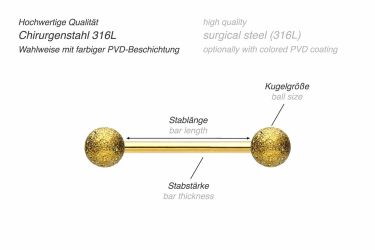 PIERCINGLINE Brustwarzenpiercing Chirurgenstahl Barbell DIAMANTOPTIK (Barbe günstig online kaufen