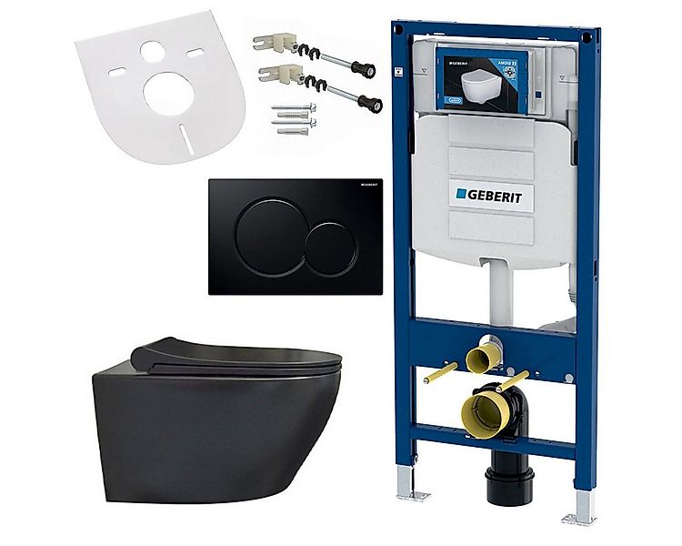 GEBERIT Tiefspül-WC GEBERIT-AL6613-SET, Spülrandloses Hänge-WC mit Softclos günstig online kaufen