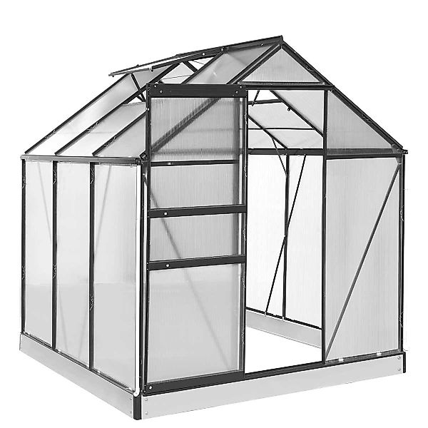 BRAST Gewächshaus Aluminium mit Fundament rostfrei günstig online kaufen