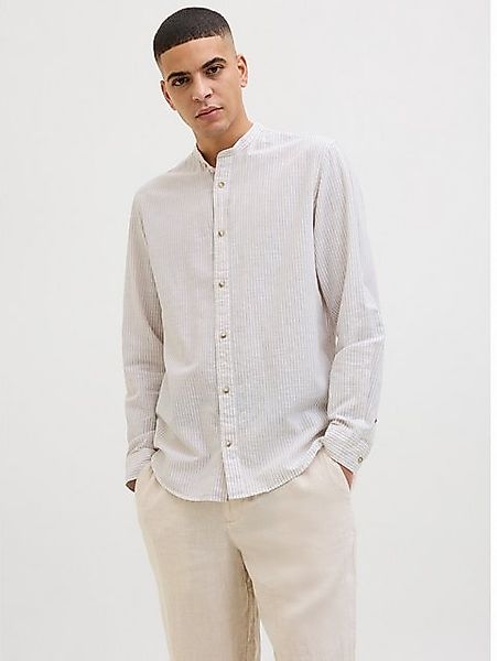 Jack & Jones Langarmhemd JJESUMMER BAND SHIRT LS SN mit Bandkragen günstig online kaufen