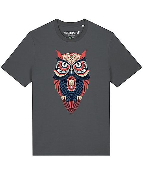 wat? Apparel Print-Shirt Colorful Owl (1-tlg) günstig online kaufen
