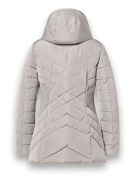 District Winterjacke Workout mit Kapuze (Mantel, wasserabweisend) beige Dam günstig online kaufen
