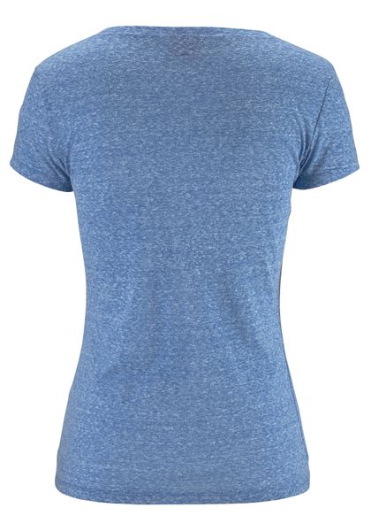 Venice Beach Strandshirt mit Logo-Druck aus melierter Ware, Vintage-Look, s günstig online kaufen