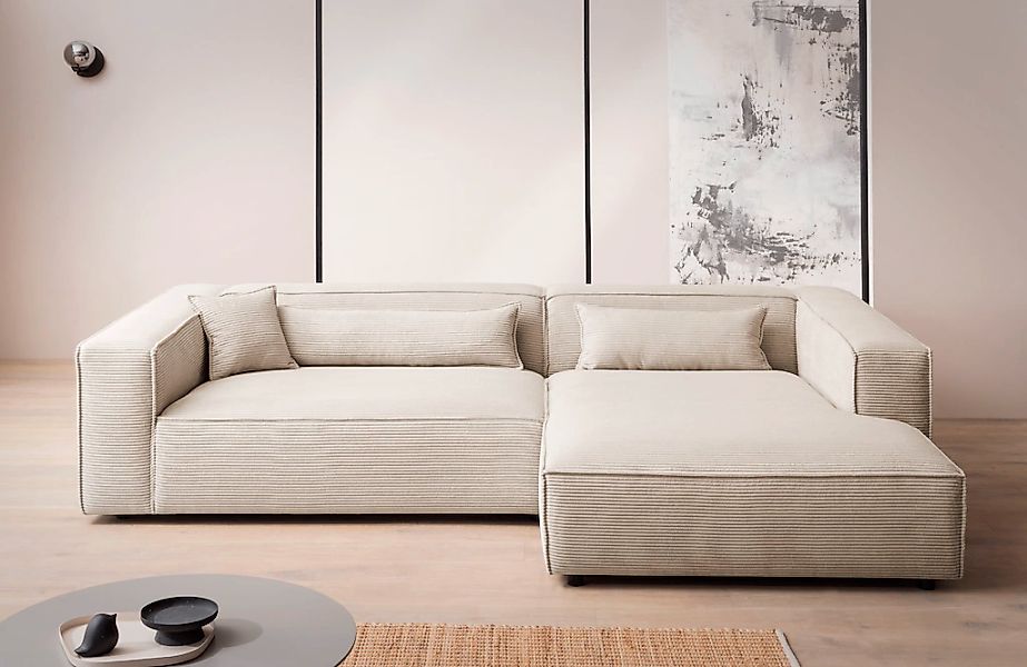LeGer Home by Lena Gercke Ecksofa "PIARA XXL, Big-Sofa in Cord oder Leineno günstig online kaufen