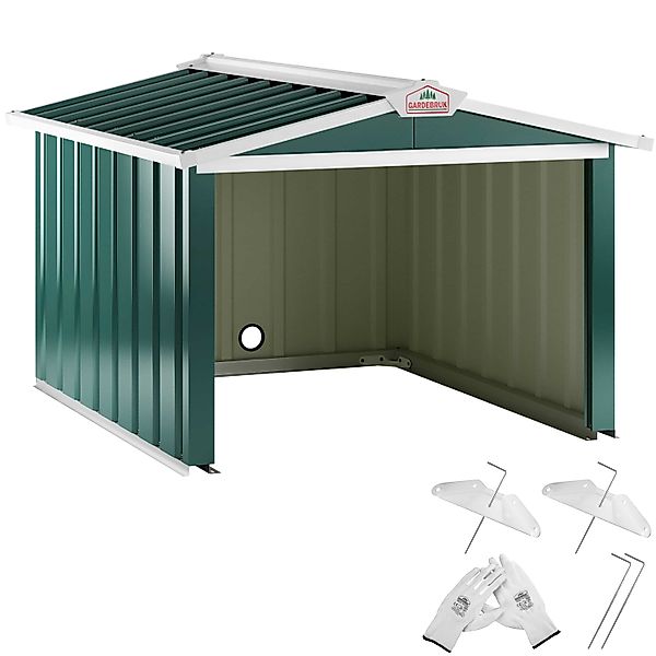 Mähroboter Garage Grün Metall 86x100x63cm günstig online kaufen