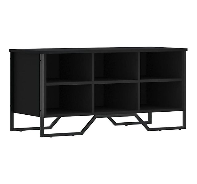 vidaXL Schuhregal Schuhregal Schwarz 90x38x45,5 cm Holzwerkstoff, 1-tlg. günstig online kaufen
