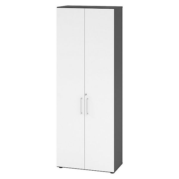 bümö Aktenschrank smart Büroschrank - 6 Ordnerhöhen Dekor: Graphit/Weiß günstig online kaufen