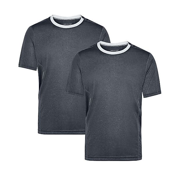 James & Nicholson Laufshirt Doppelpack Herren Kurzarm Laufshirt Running T-S günstig online kaufen