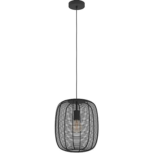 Hängeleuchte Rinroe, Ø 32,5 cm, schwarz, Stahl günstig online kaufen