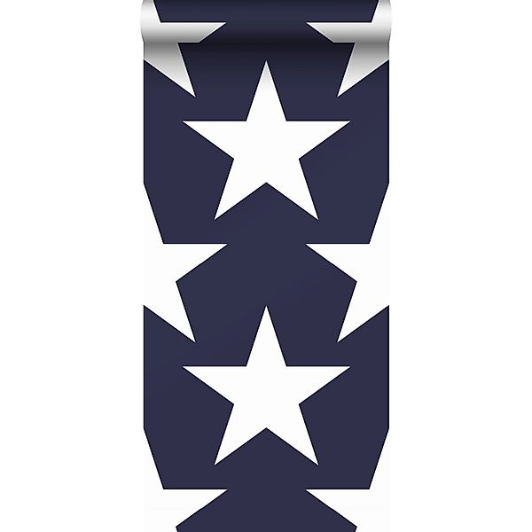 Sanders & Sanders Tapete Sterne Marineblau 53 Cm X 1005 Cm 935256 günstig online kaufen