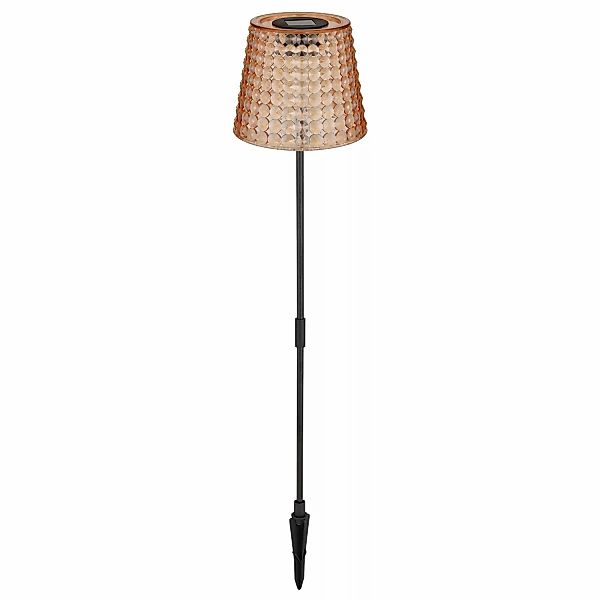 Globo LED-Solarleuchten-Set Ø 12,5 cm x 60 cm Amber 2 Stück günstig online kaufen