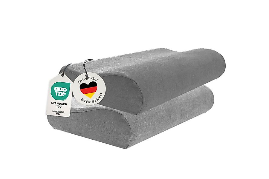 casimum Kissenbezug Schonbezüge für Orthopädisches Nackenkissen GRAU, (2 St günstig online kaufen