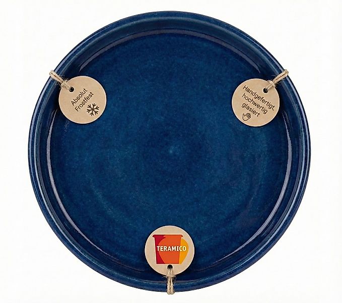 Teramico Blumentopfuntersetzer Keramik Untersetzer Royal Blau – Ø 49 cm (XX günstig online kaufen