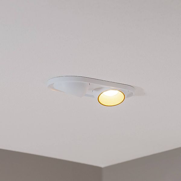 BEGA LED-Einbaustrahler Studio Line, weiß/messing, 2-fl. günstig online kaufen