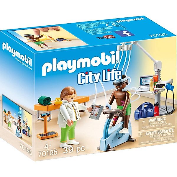 Playmobil® 70195 Beim Facharzt: Physiotherapeut Konstruktions-Spielset günstig online kaufen