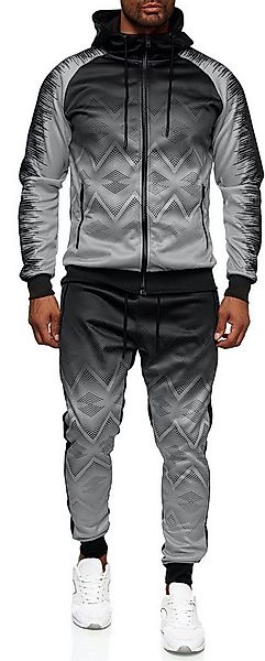 iKENNAS Sportanzug Herren Jogginganzug Trainingsanzug Sportanzug(287 Schwar günstig online kaufen