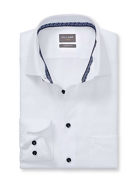 OLYMP Businesshemd Luxor Comfort Fit New-Kentkragen kontrastfarbene Details günstig online kaufen