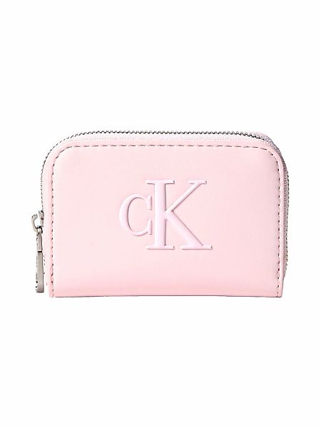 Calvin Klein Geldbörse "BOLD CK MEDIUM ZIP AROUND" Damen Portemonnaie, Geld günstig online kaufen