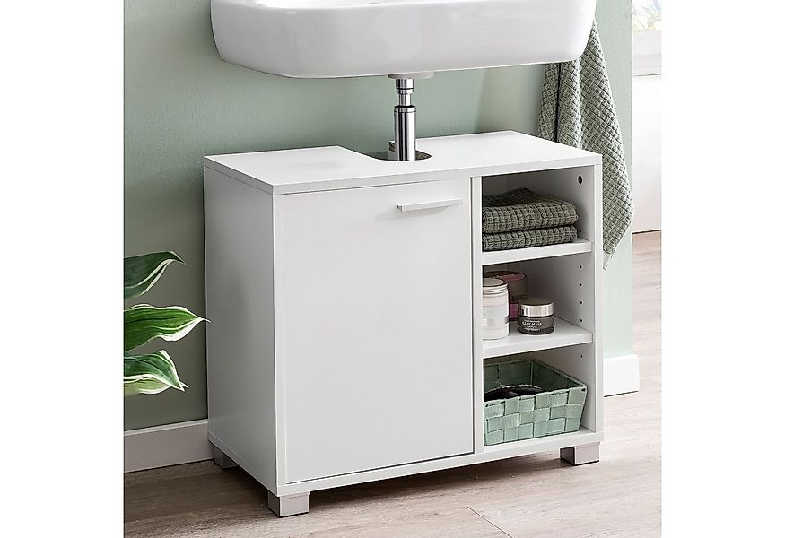 FINEBUY Waschbeckenunterschrank FB51390 FB51390 weiß Badschrank Waschtisch günstig online kaufen