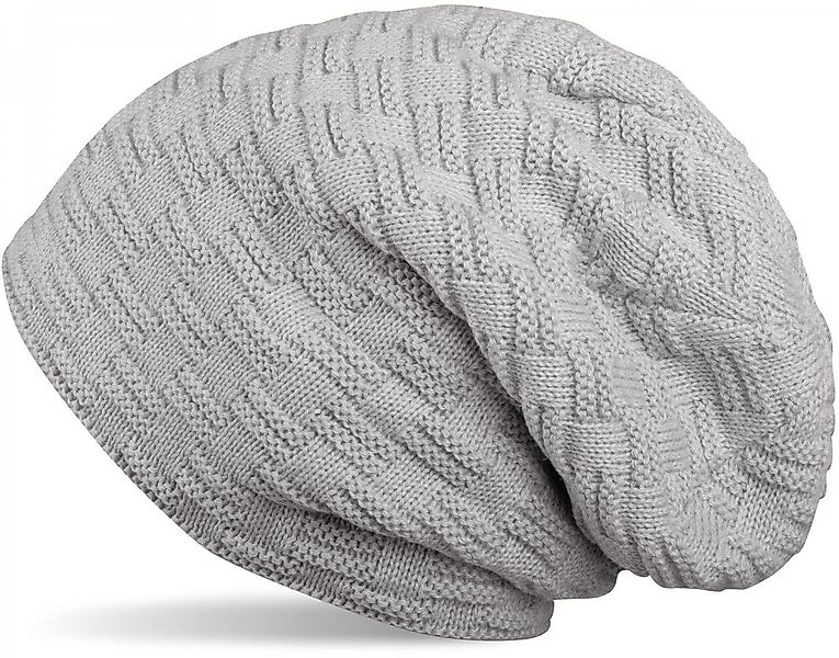 styleBREAKER Strickmütze Feinstrick Beanie mit Flecht günstig online kaufen