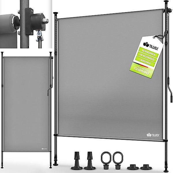 tillvex Klemmmarkise tillvex© Klemmmarkise Senkrechtmarkise Außen günstig online kaufen
