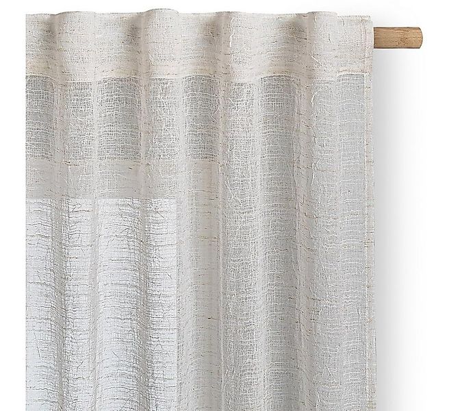 Restilo Gardine Gardine Vorhang Transparent Leinen (1 St), Stangendurchzug, günstig online kaufen
