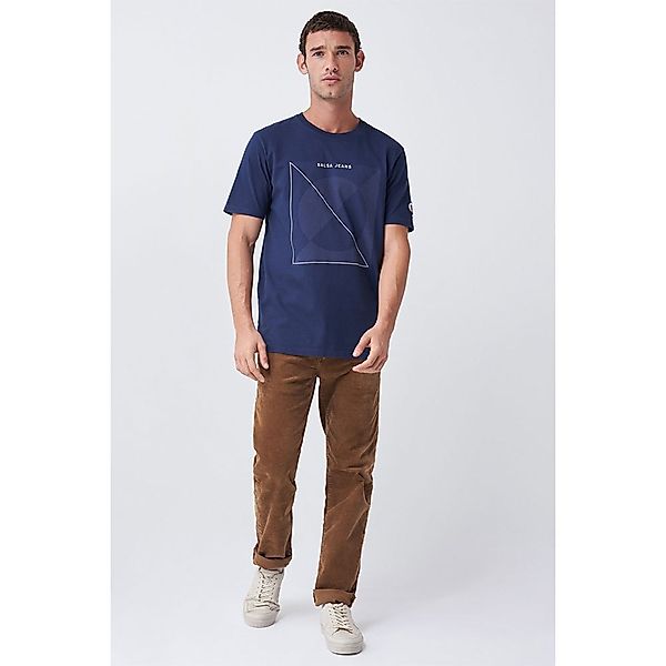 Salsa Jeans 126386-823 / Appliqué Kurzarm T-shirt S Blue günstig online kaufen