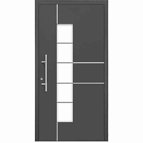 Aluminium-Haustür Moderno M360/P 110 x 210 cm Anthrazit Metallic Anschlag L günstig online kaufen