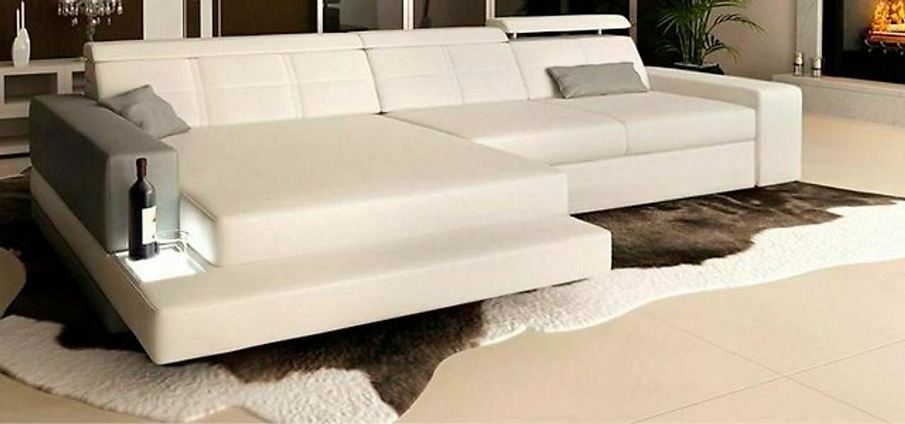 JVmoebel Ecksofa Eck L Form Textil Sofa Design Ledersofa Ecksofa Polster Ec günstig online kaufen