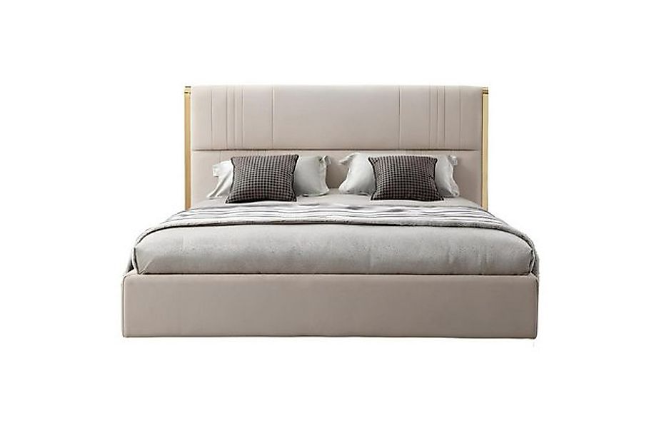 Xlmoebel Bett Beige Schlafzimmermöbel-Set mit modernem Design und luxuriöse günstig online kaufen