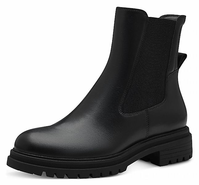 Tamaris Chelseaboots, Blockabsatz, Combat-Boots, Stiefelette mit Stretchein günstig online kaufen