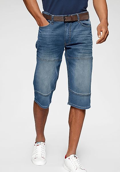 H.I.S Jeansbermudas "HANTZ" Set, mit abnehmbarem Gürtel, 2 Stk. tlg. gerade günstig online kaufen