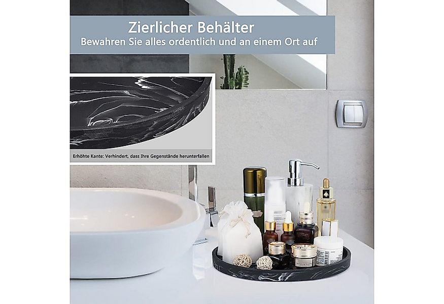 Coonoor Dekotablett Dekotablett Badezimmertablett aus Silikon, Organizer Ta günstig online kaufen