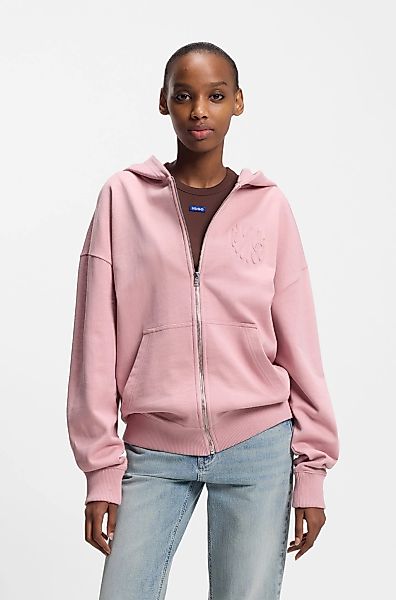 HUGO Blue Kapuzensweatjacke "Doa" aus Baumwolle, Oversize Fit günstig online kaufen