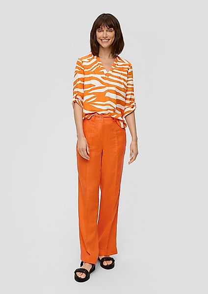 s.Oliver Stoffhose Regular: Leinenhose mit weitem günstig online kaufen