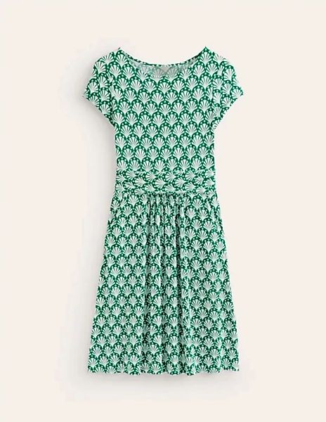 Amelie Jersey-Kleid Damen Boden, Grünes Tamburin, Muscheln günstig online kaufen