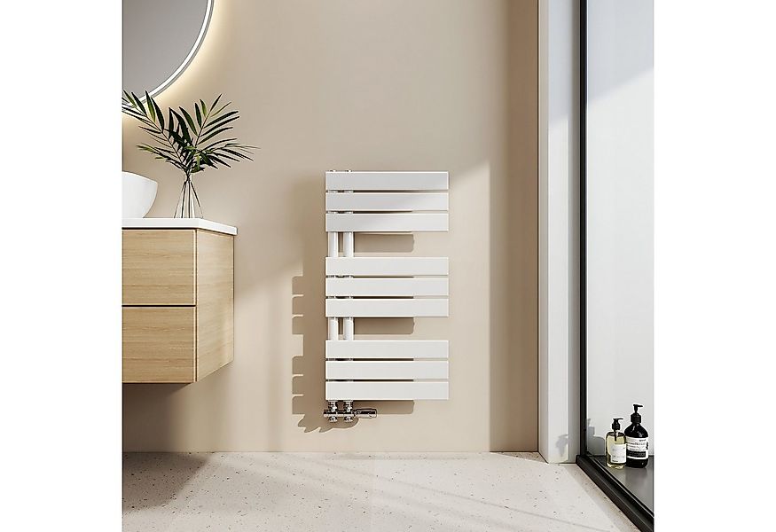 EMKE Badheizkörper Flach Paneelheizkörper Handtuchtrockner, 342W für 3qm Ra günstig online kaufen