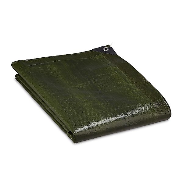 relaxdays Schutzplane Abdeckplane grün 140g/m², 2 günstig online kaufen