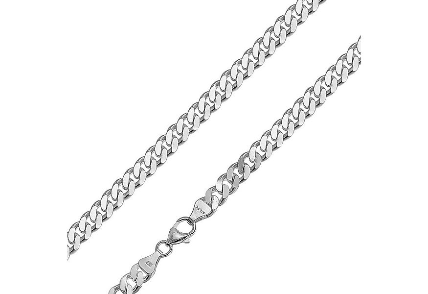 trendor Panzerkette für Männer 925 Silber Flachpanzer Breite 6,9 mm günstig online kaufen