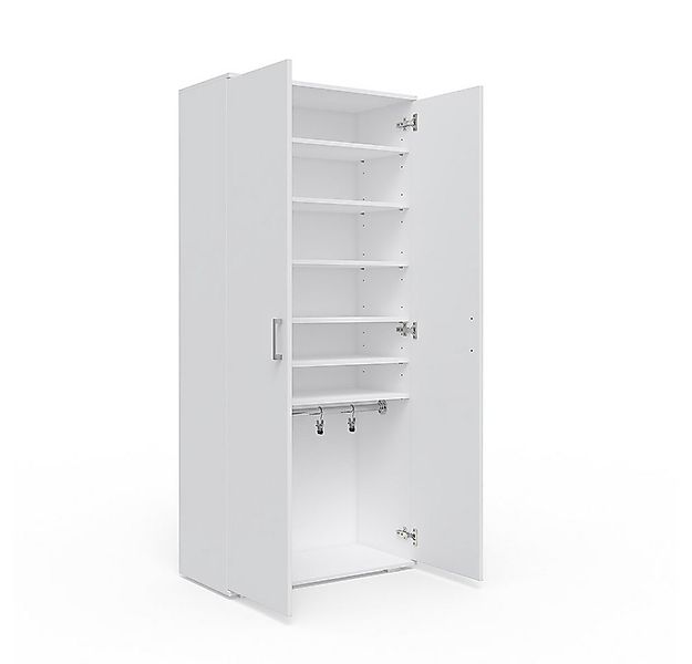 Vicco Schuhschrank Torge, Weiß, 80 x 178 cm günstig online kaufen