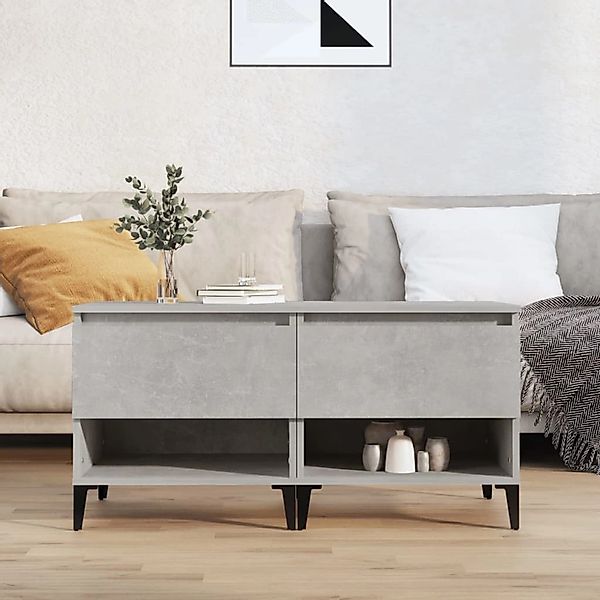 vidaXL Beistelltisch Beistelltische 2 Stk. Betongrau günstig online kaufen