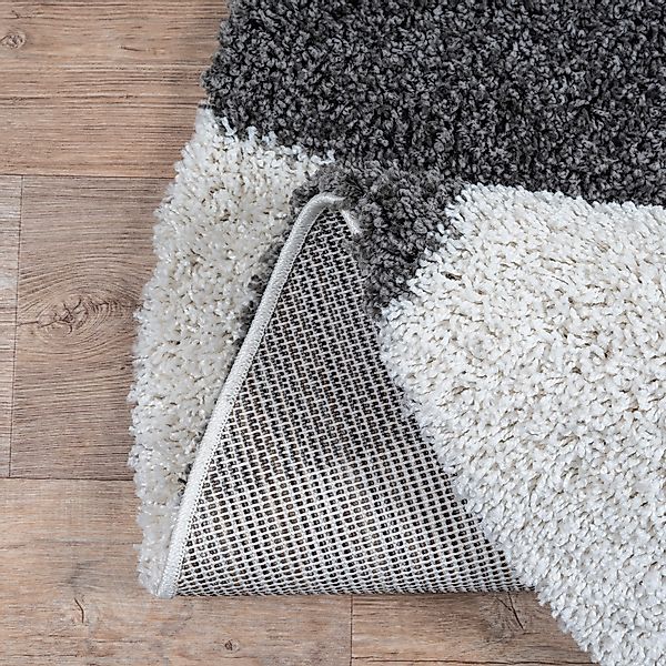 Sanat Hochflor-Teppich "Milano 1254" rund 30 mm Höhe Hochflor, Wohnzimmer, günstig online kaufen
