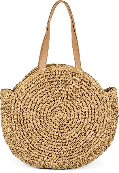 styleBREAKER Schultertasche Runde Flecht Schultertasche - günstig online kaufen