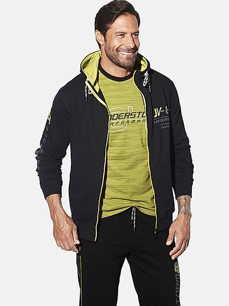 Jan Vanderstorm Kapuzensweatjacke SIGSTAD mit Ärmelprint günstig online kaufen