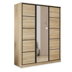 Masseno Schwebetürenschrank PINA Kleiderschrank mit Spiegel günstig online kaufen