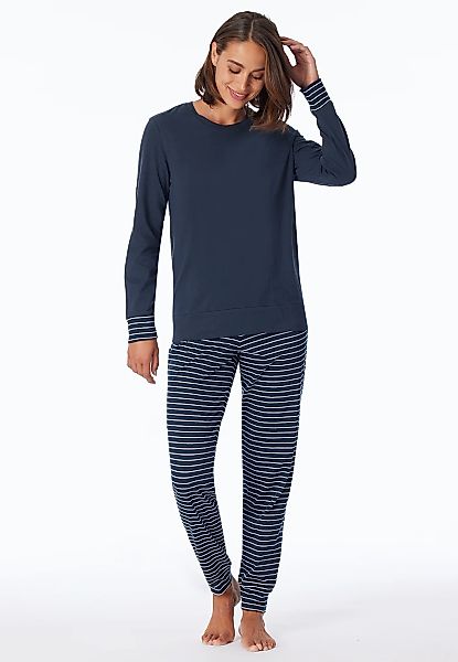 uncover by SCHIESSER Schlafanzug "Uncover Nightwear" 2 Stk. tlg., Rundhalsa günstig online kaufen