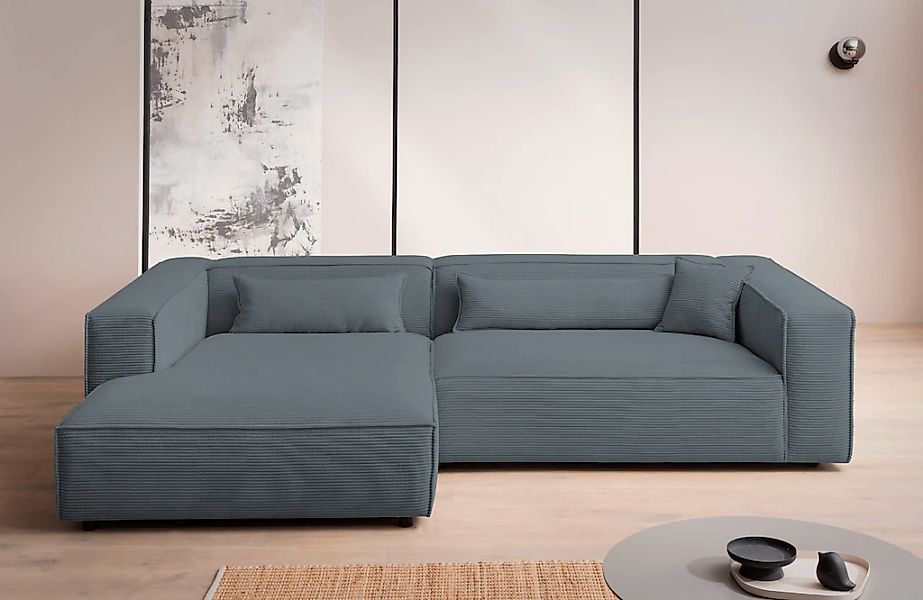LeGer Home by Lena Gercke Ecksofa "PIARA XXL, Big-Sofa in Cord oder Leineno günstig online kaufen
