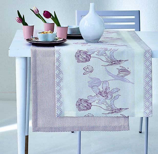 APELT Tischläufer »5310 SPRINGTIME, Jacquard, Frühjahrsdeko, Frühling«, (1 günstig online kaufen