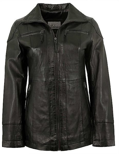 7eleven Lederjacke Olivia 7eleven - Damen Lederjacke Lammnappa schwarz günstig online kaufen